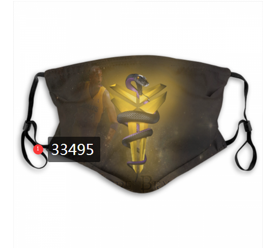 2021 NBA Los Angeles Lakers #24 kobe bryant 33495 Dust mask with filter